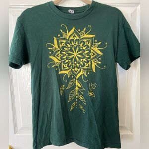 Green Mandala Graphic Tee – Screen Printed in Encinitas, California